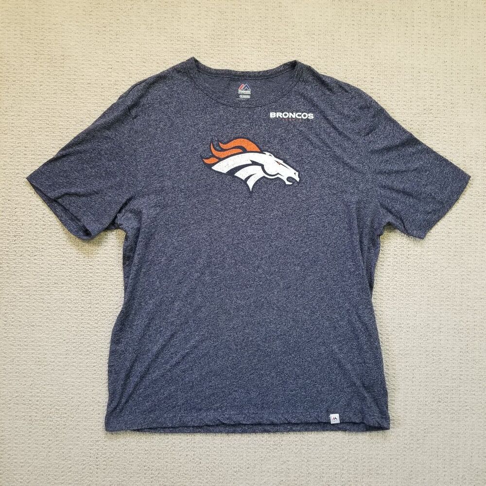 Denver Broncos CO NFL Majestic Logo T-Shirt Unisex Size X-Large